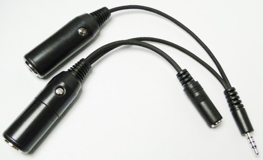 [RX1-11-00618] Pilot USA PA 85 Dual GA To Icom A5 A23 Adapter & PTT Input