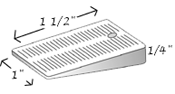 [RX1-12-00214] Hard Wobble Wedges 75Pcs - Clear