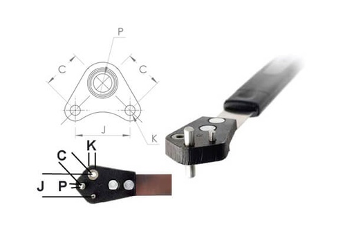 [RX1-12-04799] Corner Lug Plate Nut Drill Jig 1/4-28