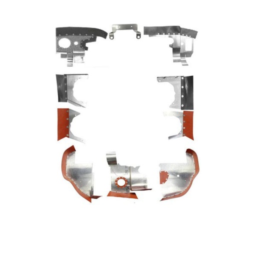 [RX1-05-22460] Grumman AA5B Engine Baffle Kit Bare Orange Seals