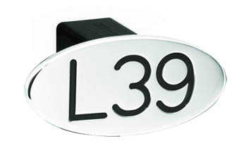 [RX1-13-03541] L39 Oval Black 2 Hitch Cover