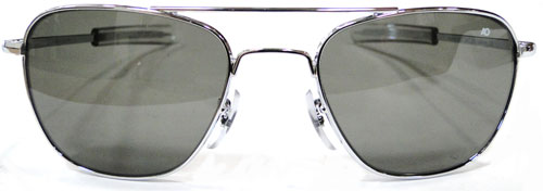 [RX1-13-07787] Flight Gear Op Silver 55MM Gray Lens Bayo