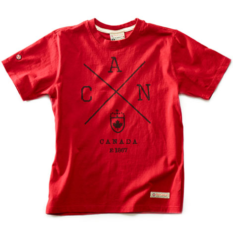 [RX1-13-21485] Can-S Short Sleeve T-Shirt - Heritage Red - Large
