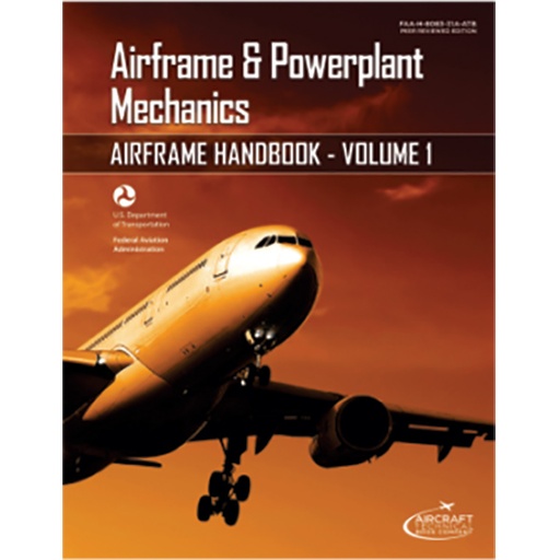 [RX1-13-23193] FAA-H-8083-31A-Atb Vol. 1 A&P Airframe Handbook Paperback