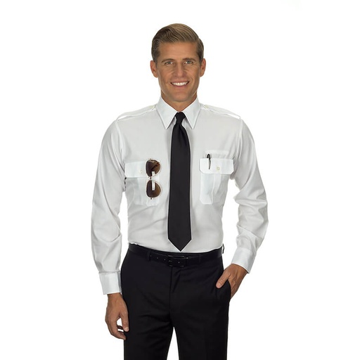 [RX1-14-00908] Pilot Shirt Men Long Sleeve 18 32/33