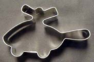 [RX1-14-01125] Tin Cookie Cutter- Helicopter