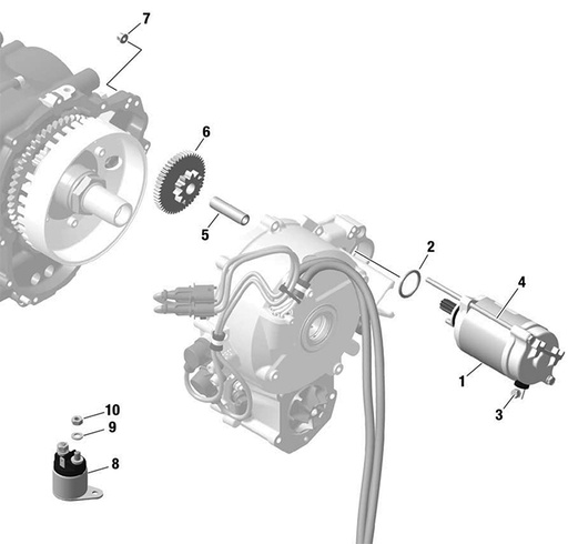 [RX1-15-01034] ROTAX IDLE GEAR SHAFT 837-102