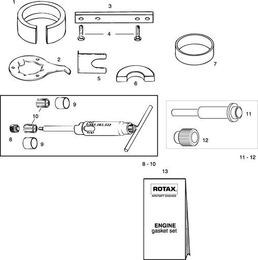 [RX1-15-02026] ROTAX 876-970 PISTON RING SPANNER 72 MM