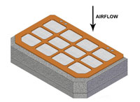 [RX1-BA7810] Brackett Aero Air Filter Complete Assembly BA-7810