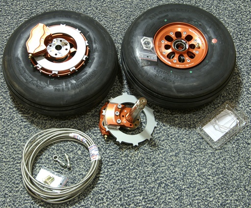 [RX1-06-03088] Beringer Main Wheel Finishing Kit For Vans RV14 (Red)