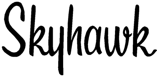 [RX1-09-43576] Standard Skyhawk Placard Black