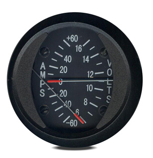 [RX1-10-03415] Swift 2 Amp / Voltmeter 60-0-60 A 6-16V