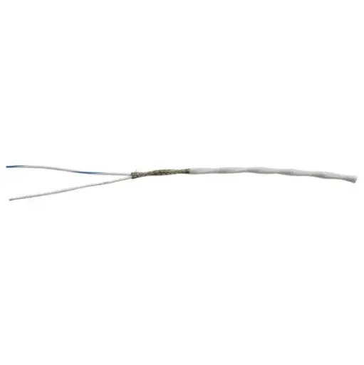 [RX1-11-04477] Shielded 24GA 2 Conductor White Wire M27500-24TG2T14