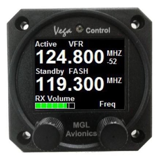 [RX1-11-16599] MGL Vega VHF Control Head (2 1/4 Display)