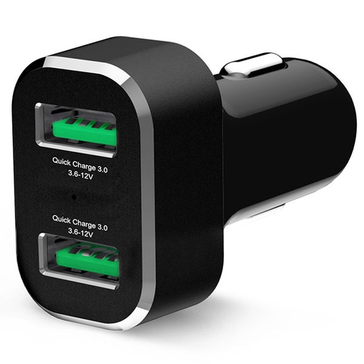 [RX1-11-17592] RAM GDS 2-Port USB Cigarette Charger With Qualcomm Quick Charge