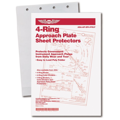 [RX1-13-05820] ASA 4RNG POLY SHEET PROTECTORS 10 PK