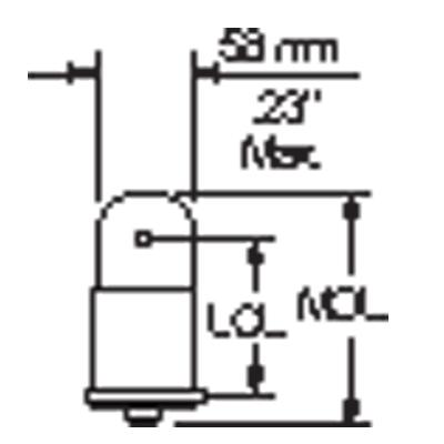 [RX1-14-02072] Oshino 385 Miniature Lamp GE-385 Equiv