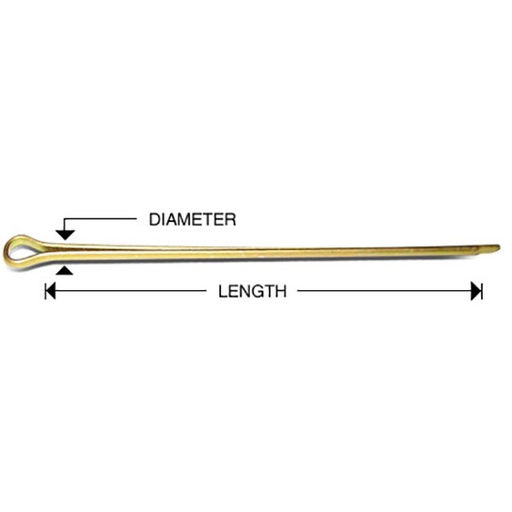 [RX1-MS24665-379] MS24665-379 Cotter Pin (AN381-4-40)