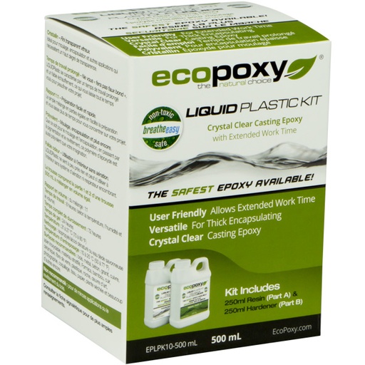 [RX1-09-04567] Ecopoxy Liquid Plastic Kit 500 Ml