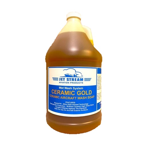[RX1-09-06045] Jet Stream Ceramic Gold Wash Soap 1 Gal