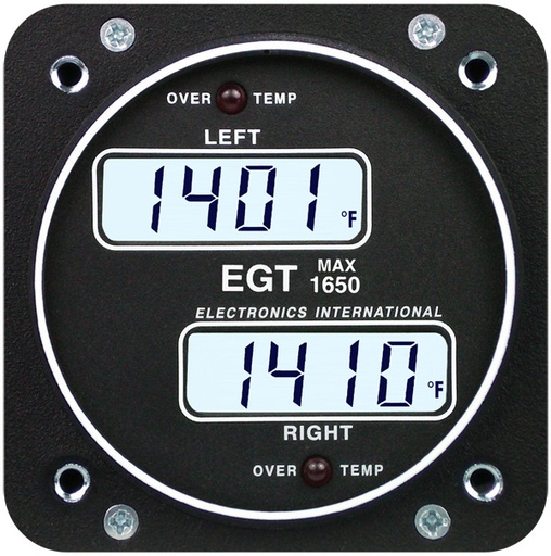[RX1-10-01447] EI EE-1P PRIMARY TWIN ENGINE EGT TWO CHANNEL 3-1/8" TSO