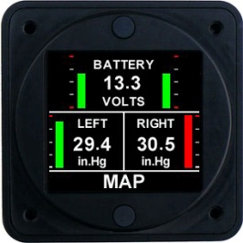 [RX1-10-04463] Aerospace Logic Dual Manifold And Voltmeter Kit MP202Vk