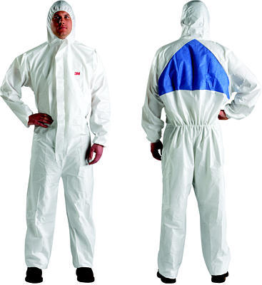 [RX1-12-02661] 3M Protective Coverall 4540+ White & Blue Type 5/6 Size 3XL