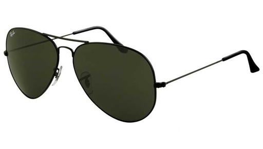 [RX1-13-04992] Ray-Ban Aviator L2821 Blk 62Mm