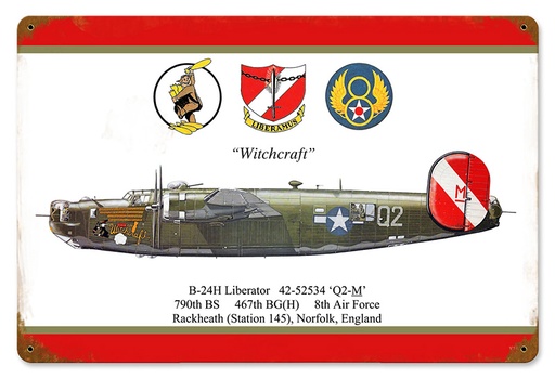 [RX1-13-08452] Liberator Witchcraft Metal Sign 18X12