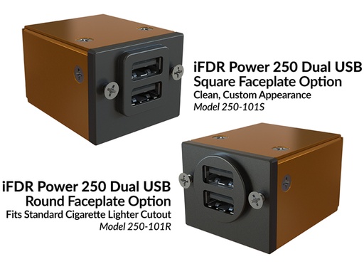 [RX1-13-19775] Co Guardian Smartpower Panel Mount Dual 2.7 Amp Single Usb-A Front And Lightning Rear 75-2