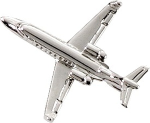 [RX1-14-01742] Learjet 45 (3-D Cast) Tackette Silver