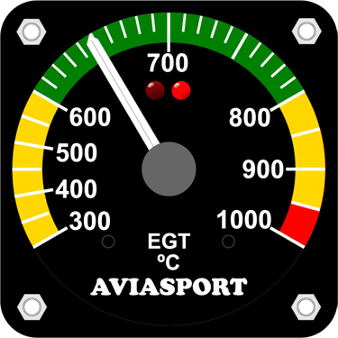 [RX1-15-08555] IM-779 2-1/4 Dual EGT 300-1000 C Rotax 914