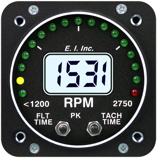 [RX1-10-25200] Electronics International R1 Electronic RPM Tachometer Primary 2-1/4 TSO