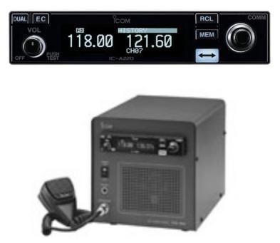 [RX1-11-13689] Icom Ic A220 B Radio With Ps 80 04 Power Supply Base Station