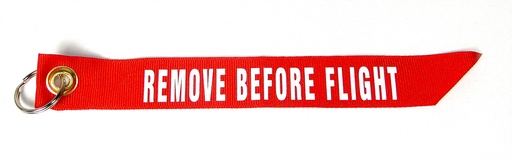 [RX1-13-02818] Nelson Small Remove Before Flight Streamer Red On White