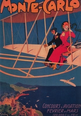 [RX1-13-17778] Postcard Monte Carlo Monaco Aviation Sporting