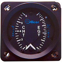 [RX1-46126] 46126 Alcor Dual Meter EGT/CHT