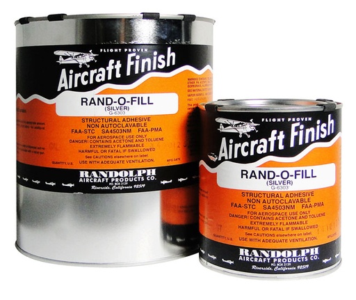 [RX1-G-6303-QT] Randolph G-6303 Rand-O-Fill Non-Tautening Butyrate Silver Quart