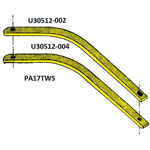 [RX1-05-21947] PA-16 Tailwheel Spring Assembly Sn 1 To 272 PA16TwS4L