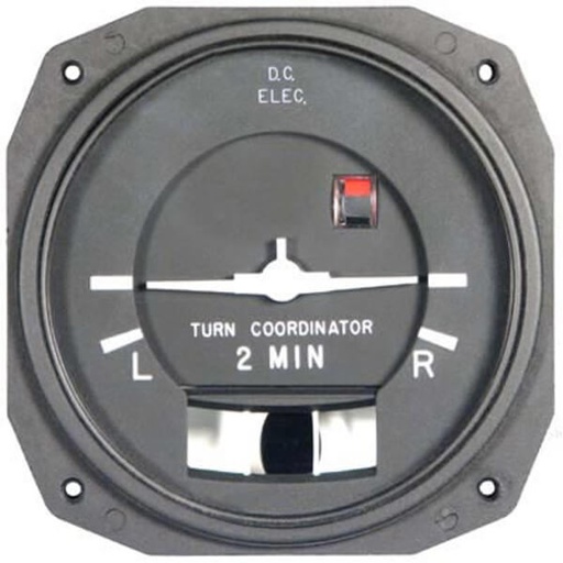 [RX1-10-00485] RC ALLEN 83A-11 TURN COORDINATOR 3" 11-30VDC LIT 14V TSO