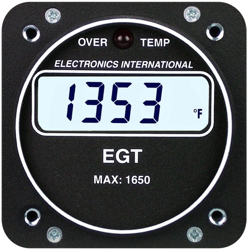 [RX1-10-02762] Electronics International E-1P Primary EGT One Channel Gauge 2-1/4 TSO