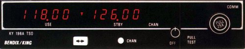 [RX1-11-03417] King Ky 196B COMM28V 8.33 Khz