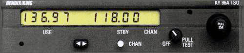 [RX1-11-04038] King Ky 96A COMM28V Unit Only