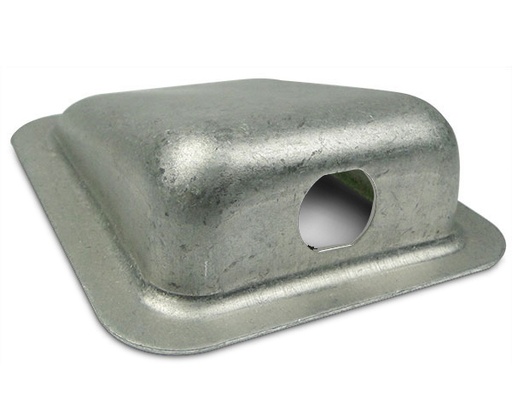 [RX1-11-16196] Surface Mounted Housing 1 Hole Lemo Black