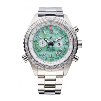 [RX1-13-11393] Abingdon Women Jackie Seaplane Chrono E6B Pilot Bracelet Watch