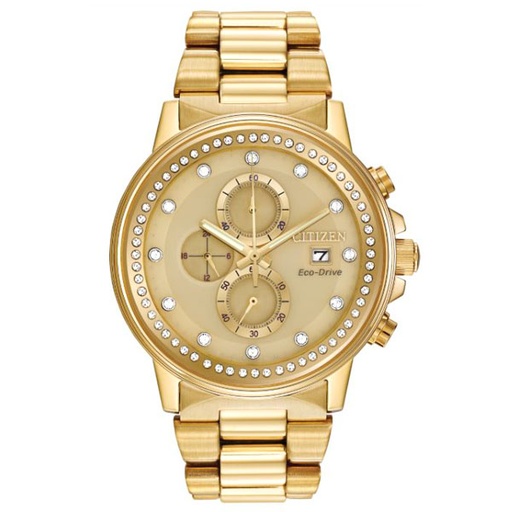 [RX1-13-16304] Citizen Nighthawk Gold Tone Stainless Steel Gold Bezel