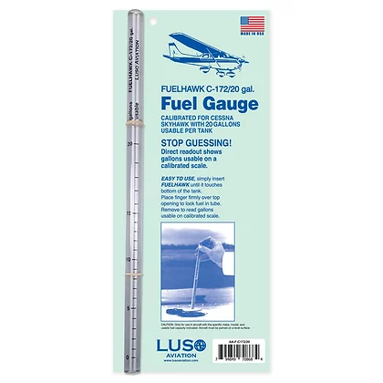 [RX1-13-24026] Fuelhawk Fuel Gauge For Cessna 172 20 Gal