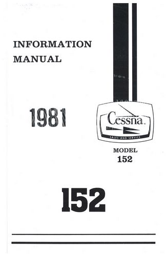 [RX1-14-00693] Cessna 152 1981 Pilots Information Manual