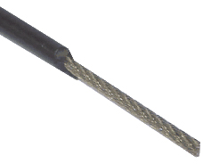 [RX1-15-06042] 1/16X 3/32 7X7 Short Sleeve Black Nylon Coating