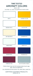 [RX1-09-02118] CERTIFIED COATING COLOR CHART